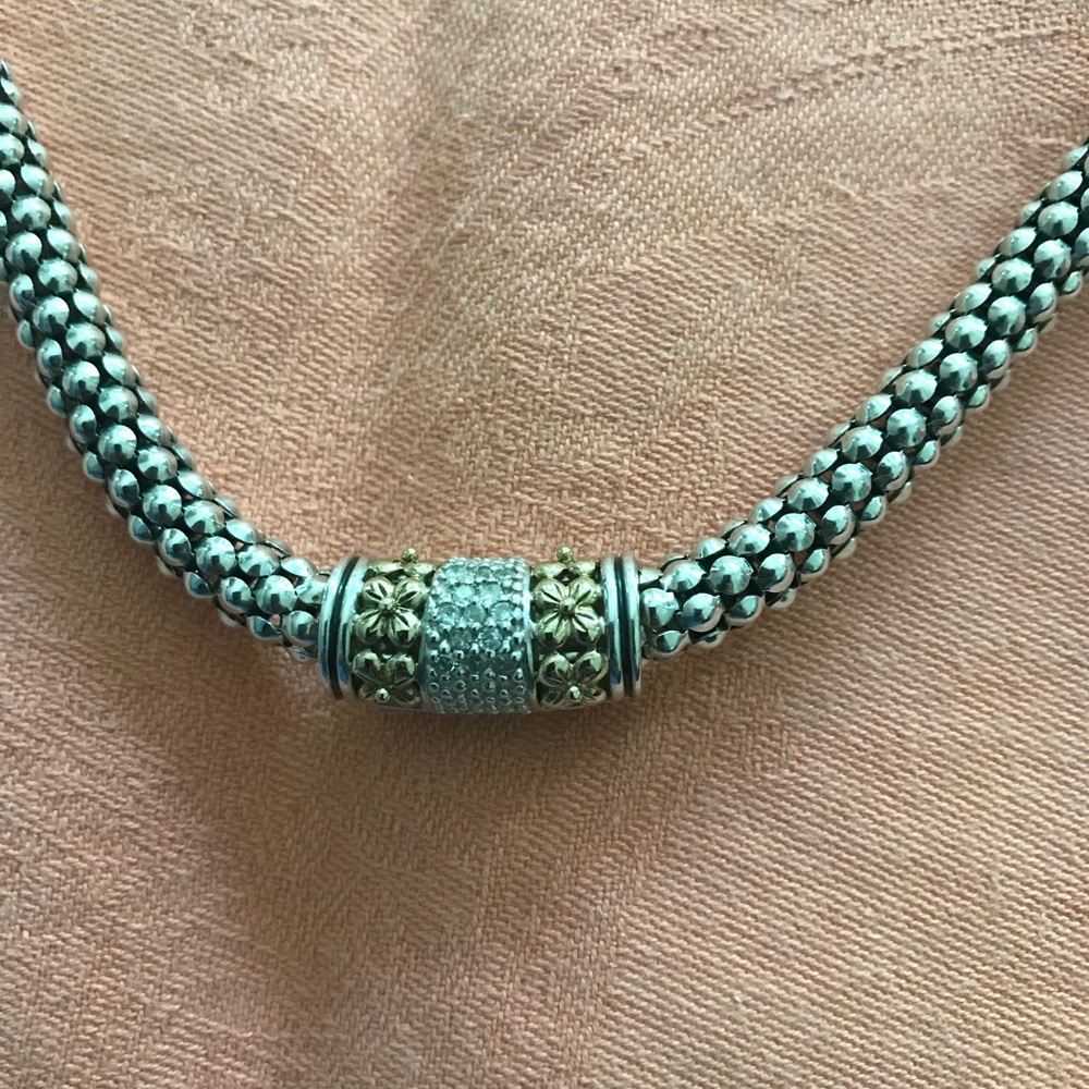 Gabrielle Bruni diamonds, 14k gold, 925 necklace
